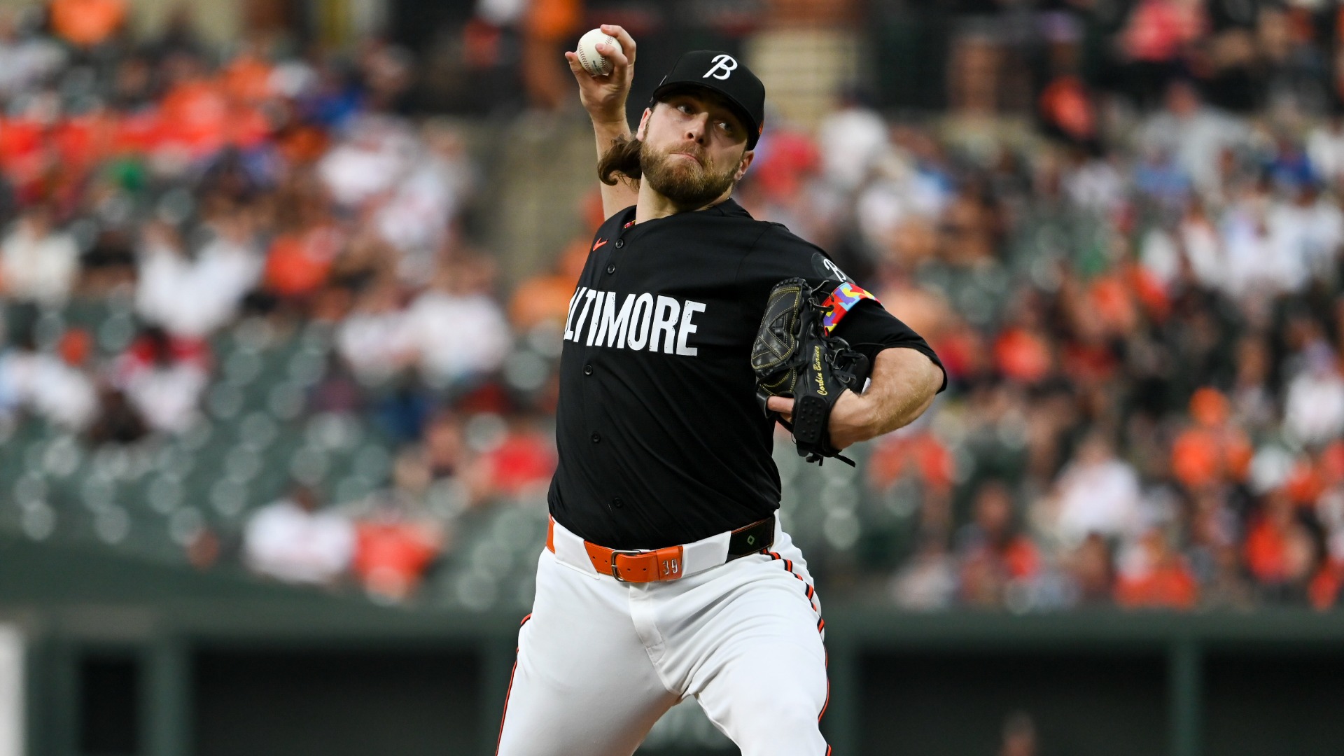 Baltimore Orioles starting pitcher Corbin Burnes