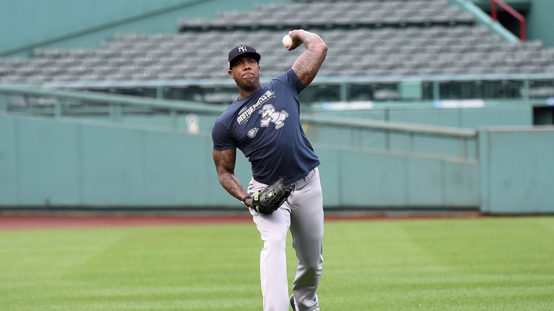 Boston Red Sox reliever Aroldis Chapman