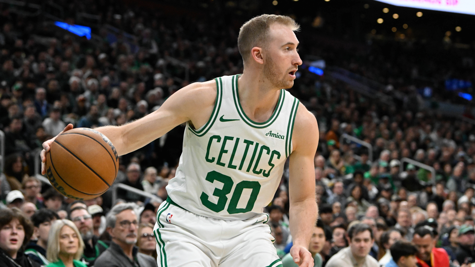 Boston Celtics forward Sam Hauser