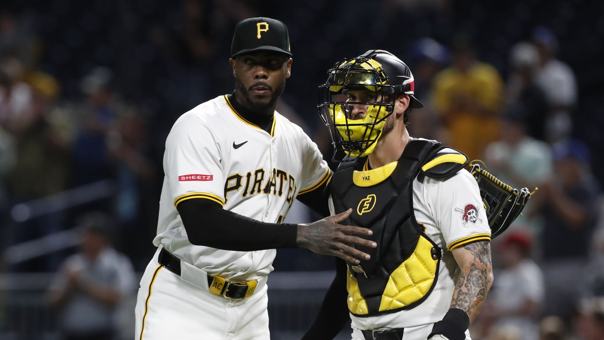 Boston Red Sox reliever Aroldis Chapman and free agent catcher Yasmani Grandal