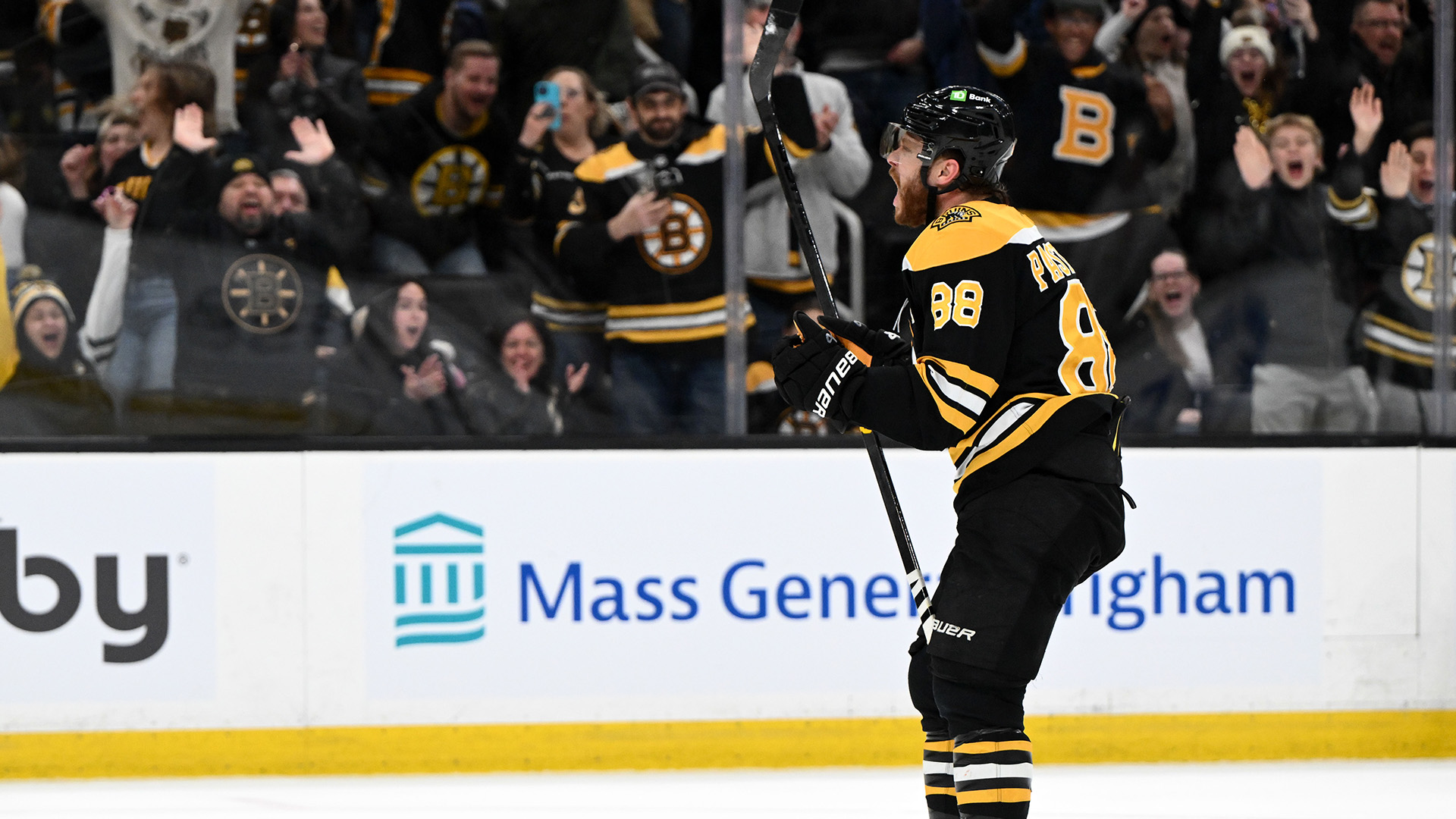 Boston Bruins forward David Pastrnak.