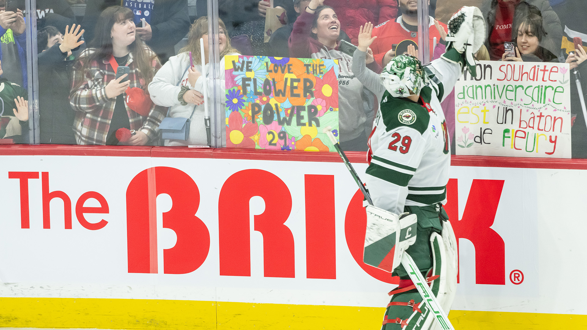 Minnesota Wild goaltender Marc-Andre Fleury.