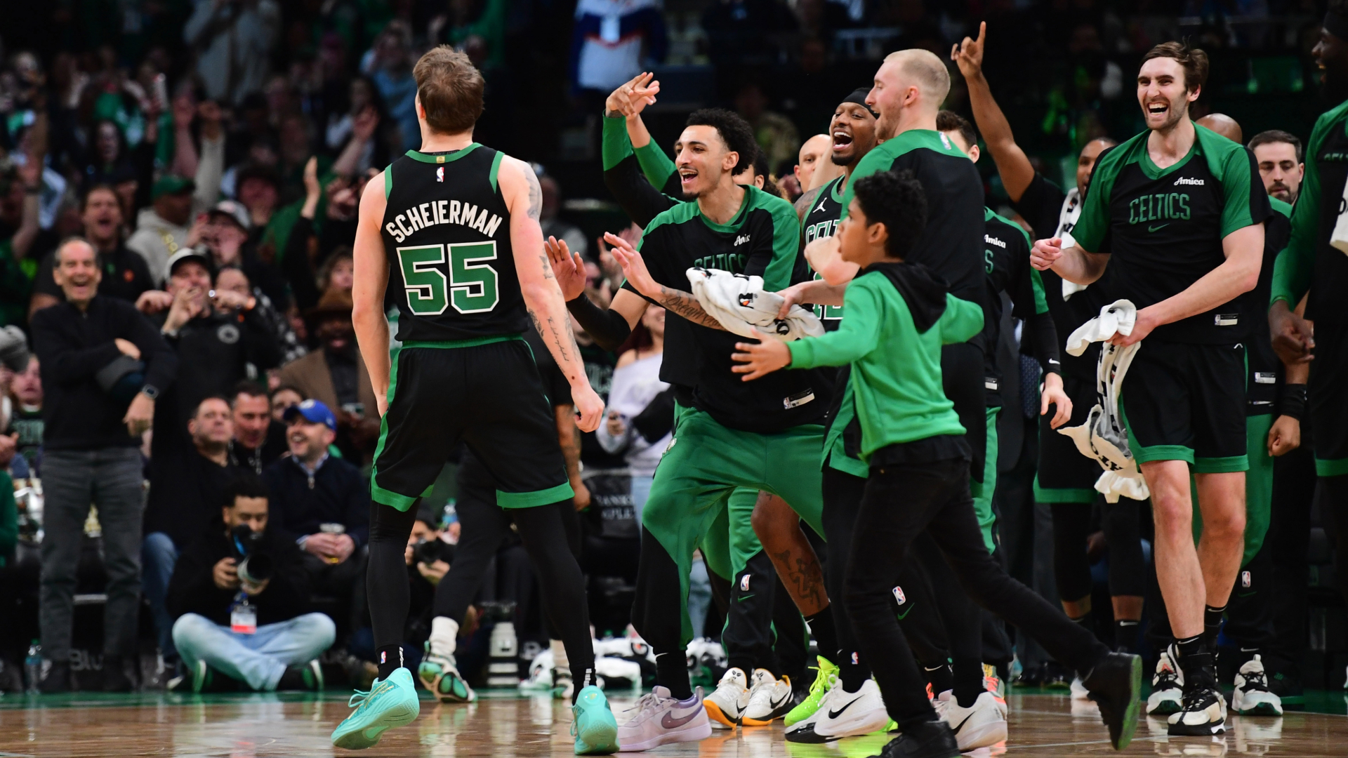 Boston Celtics forward Baylor Scheierman