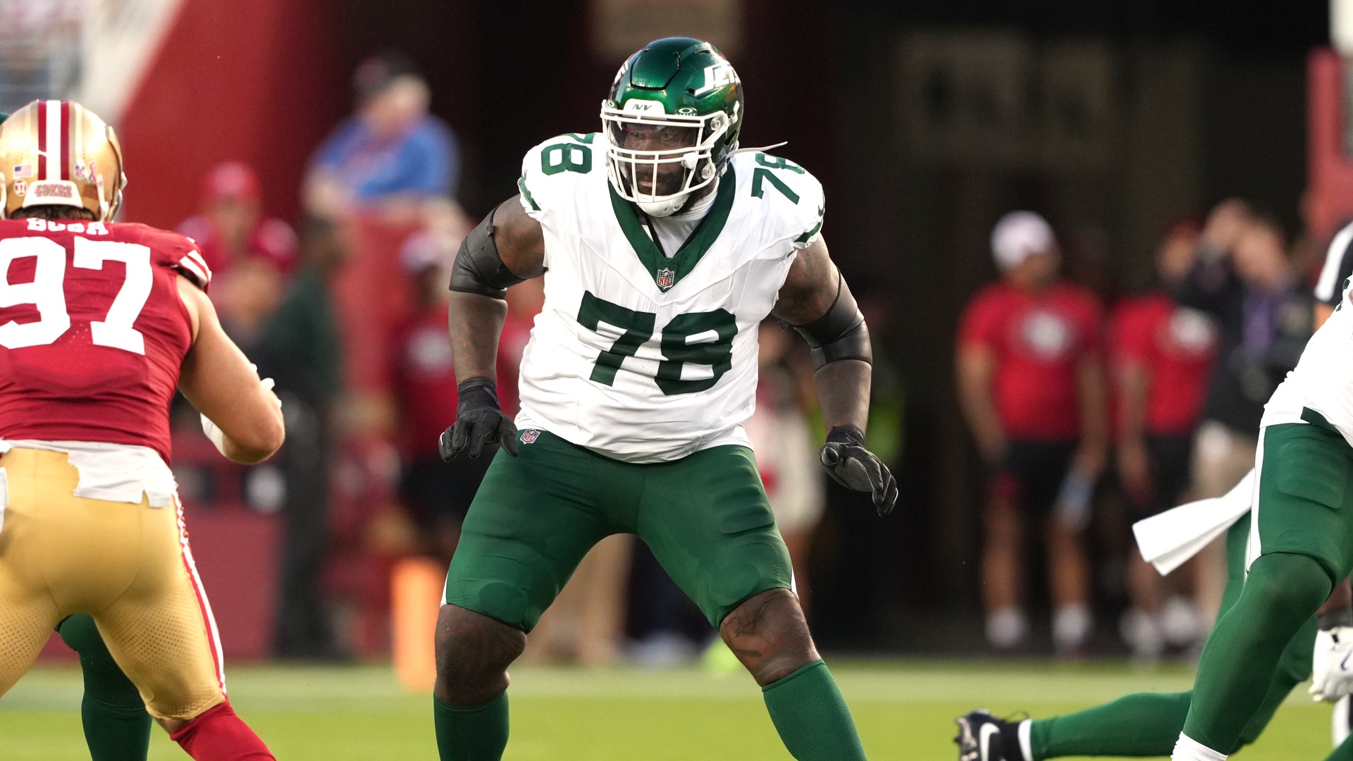 New England Patriots offensive tackle Morgan Moses