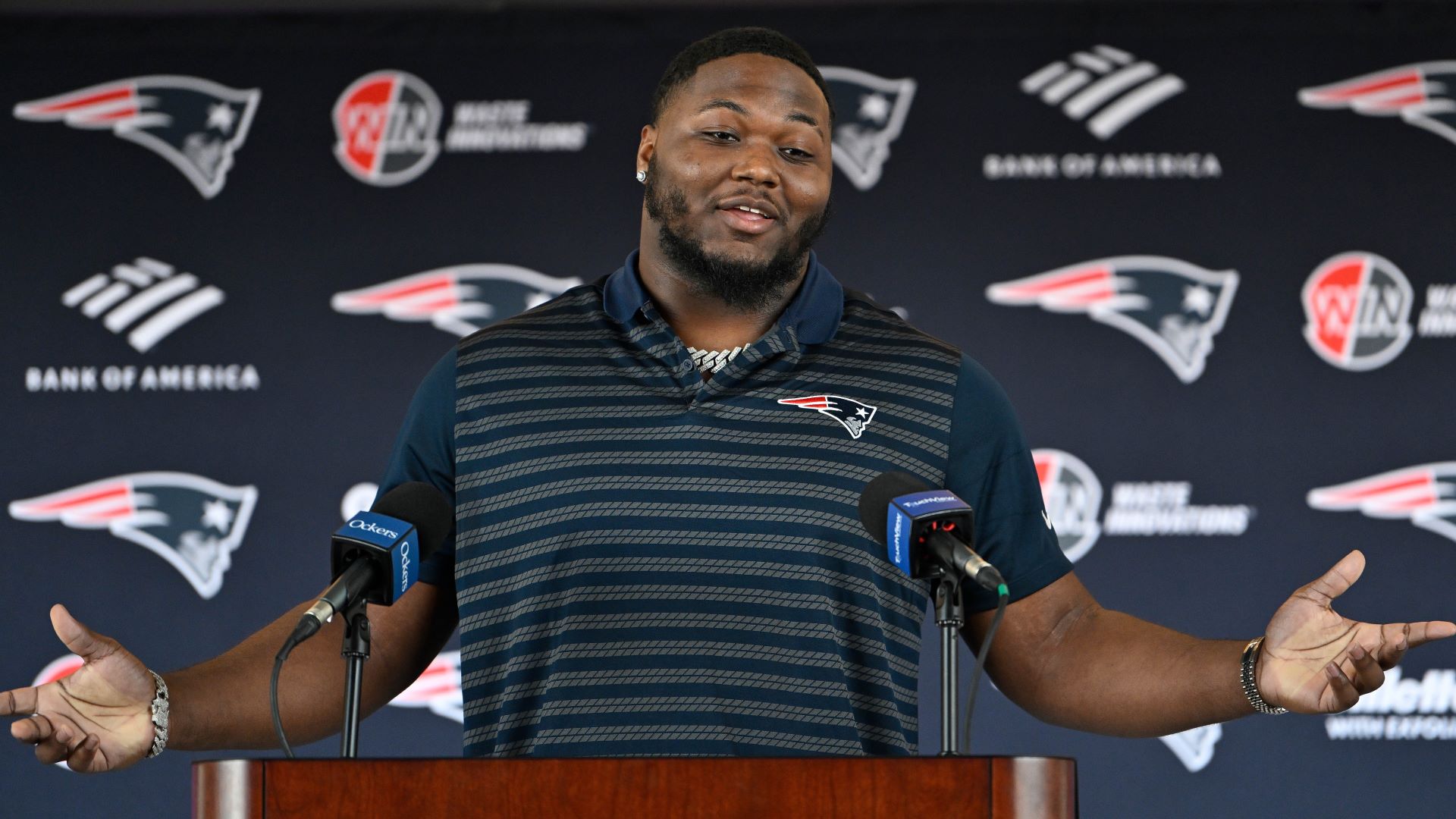 New England Patriots defensive tackle Milton Williams