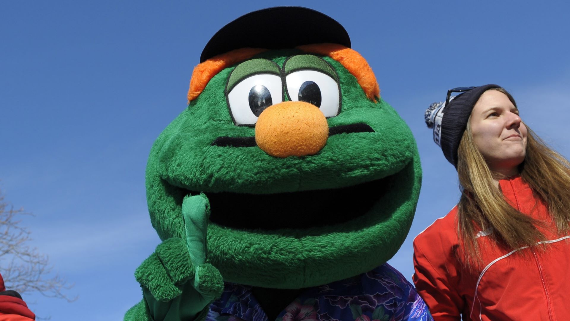 Boston Red Sox mascot Wally The Green Monster